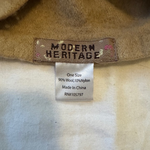 Modern Heritage Wool Blend Women's Beanie Hat‎ One Size Tan Cozy Winter - Picture 3 of 4